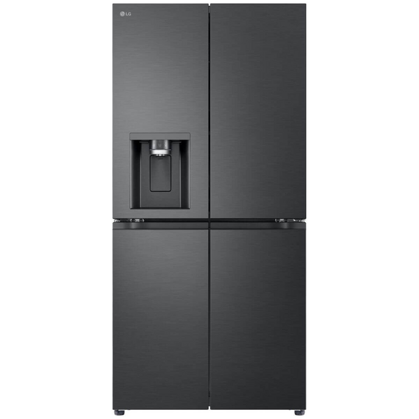 LG 506L French Door Fridge with Slim In-Door Ice and Water Dispenser Matte Black GF-L500MBL