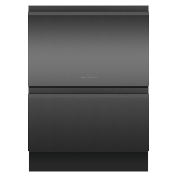 Fisher & Paykel Series 9 Contemporary Double DishDrawer Dishwasher Black Steel DD60D4NB9