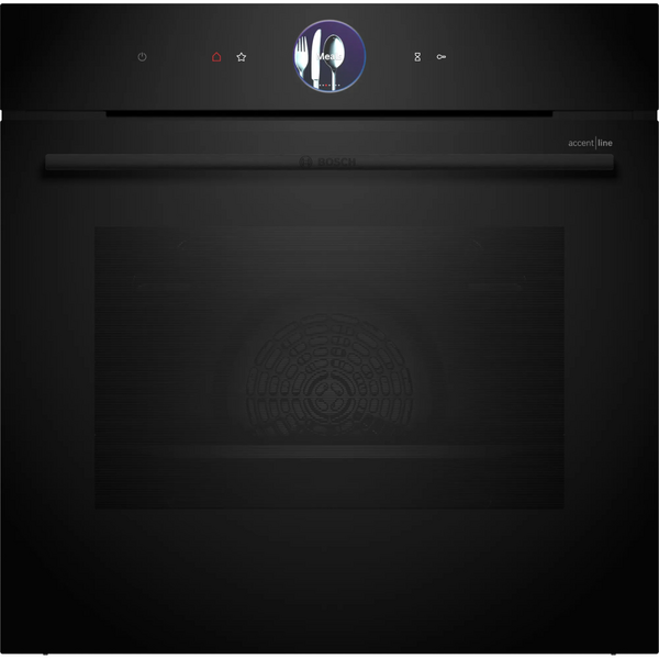Bosch 60cm Series 8 Built-in Pyrolytic Multifunction Oven Black HBG976MB1A