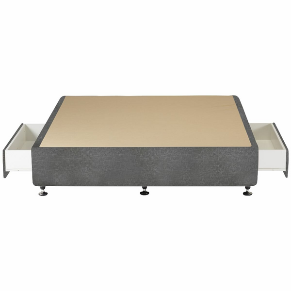 A.H. Beard Designer 2 Drawer Queen Bed Base Grey FODET3BQUE