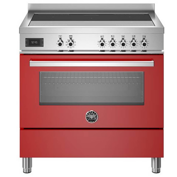 Bertazzoni 90cm Professional Red Induction Freestanding Oven PRO95I1EROT