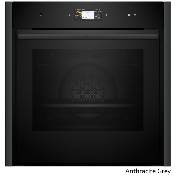 NEFF 60cm Slide & Hide Oven with FullSteam Anthracite Grey B69FS5CY0A-AG