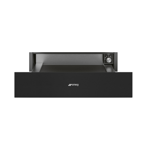Smeg 60cm Classic Series Warming Drawer Matte Black CPR315N