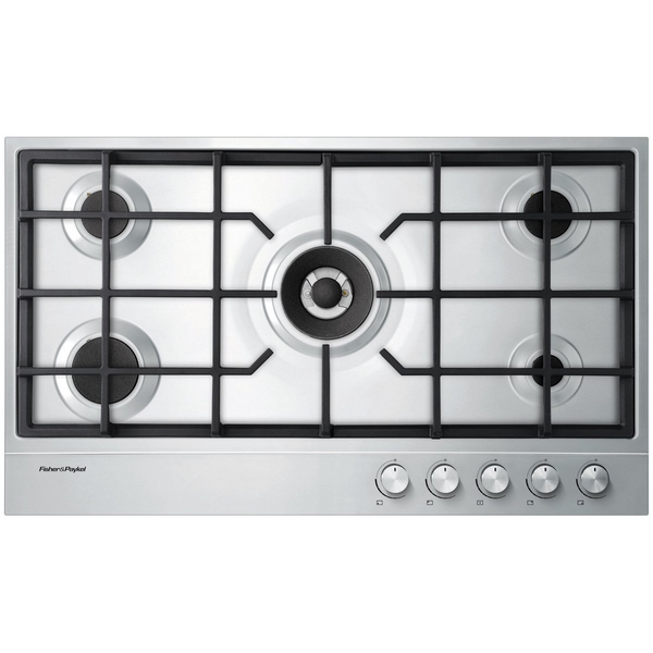Fisher & Paykel Series 7 90cm Natural Gas Cooktop Stainless Steel CG905DX1
