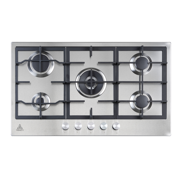 Trinity 90cm Gas Cooktop 5 Burners Stainless Steel TRG900SS