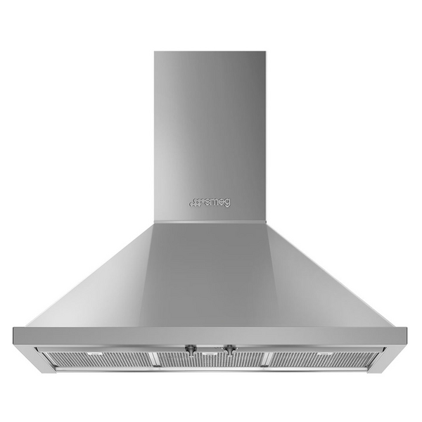 Smeg 90cm Portofino Canopy Rangehood KPFA9X