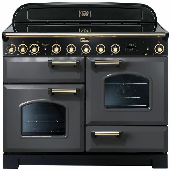 Falcon 110cm Slate Induction Classic Deluxe Freestanding Oven CDL110EISLBR
