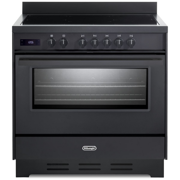 Delonghi 90cm Deluxe Freestanding Induction Cooker Anthracite DEF1407INDMB