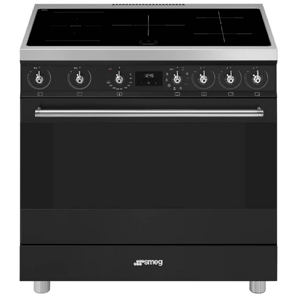 Smeg 90cm Matte Black Induction Freestanding Oven C9IMMB2