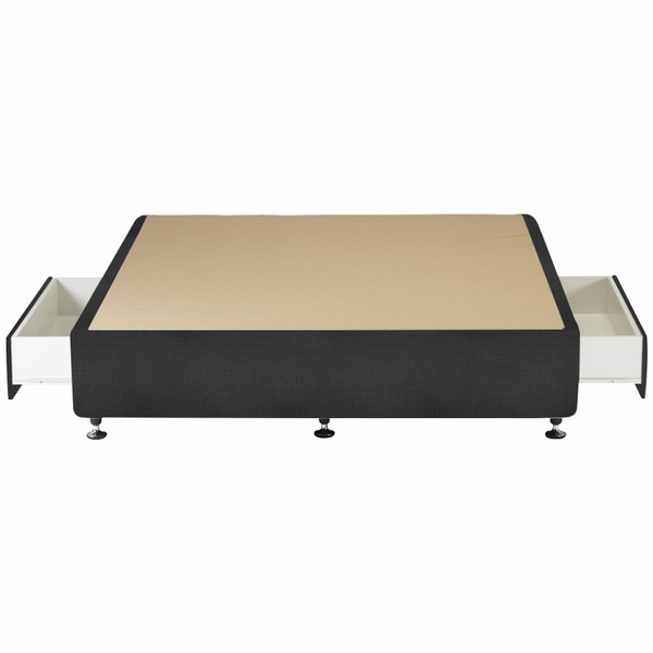 A.H. Beard Designer 2 Drawer Queen Size Bed Base Charcoal FODET5BQUE