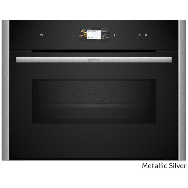 NEFF 45cm Compact Oven with Microwave Metallic Silver C29MS3AY0-MS