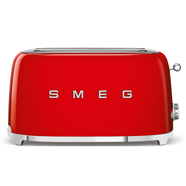 Smeg 50s Retro Style 4 Slice Toaster Red TSF02RDAU