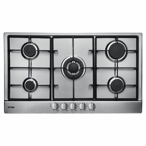 Omega 90cm Natural Gas Cooktop OCG905FX Andoo