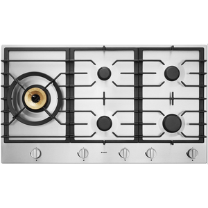 ASKO 90cm Natural Gas Cooktop with Super Flex Wok Burner Stainless Steel HG1986SD