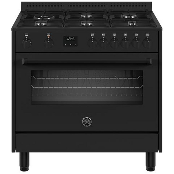 Bertazzoni 90cm Master Series Dual Fuel Matte Black Freestanding Oven MPL96L1ETNC