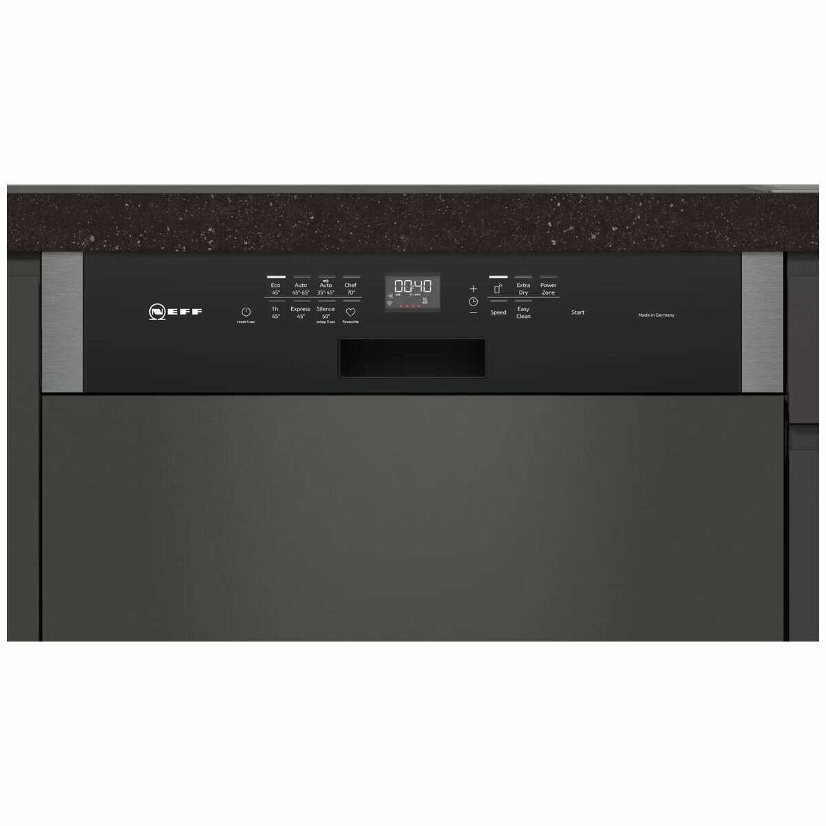 Neff semi integrated hotsell dishwasher stainless steel