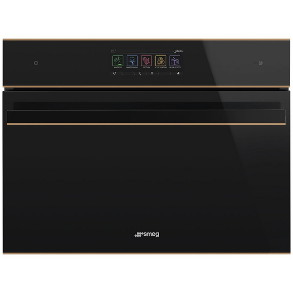 Smeg 60cm Compact Dolce Stil Novo Combi Microwave Oven SOA4606WM2PNR