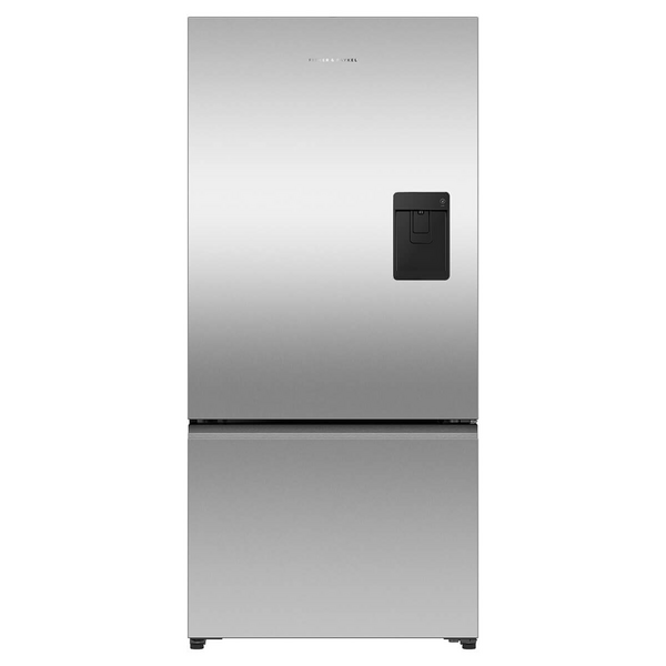 Fisher & Paykel Series 5 515L Bottom Mount Fridge with Ice and Water Stainless Steel Right Hinge RF505BRNUX1