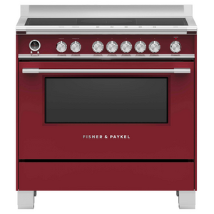 Fisher & Paykel 90cm Series 9 Classic Freestanding Induction Pyrolytic Oven Red OR90SCI6R1
