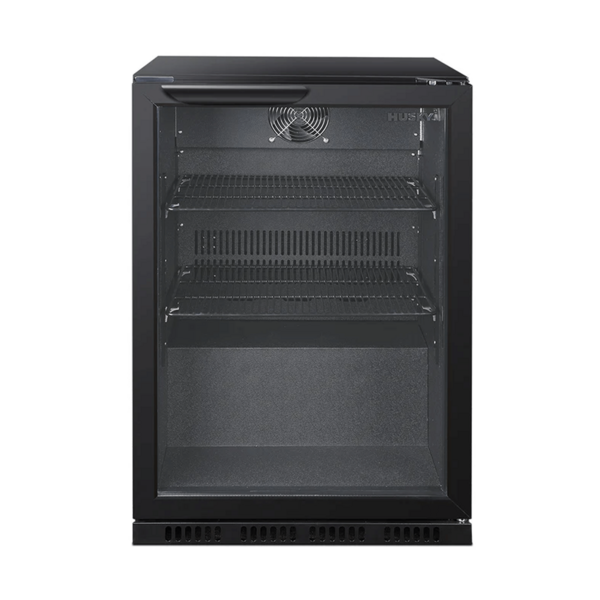 Husky 122L Single Door Homebar Drinks Chiller Black C1HHMBBKAU