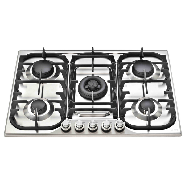 ILVE 70cm H-Series Natural Gas Cooktop HCB70CSS