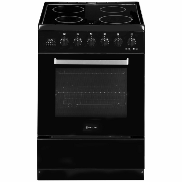 Artusi 60cm Electric Freestanding Oven Black AFC607B