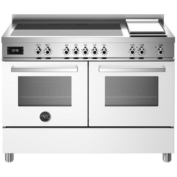 Bertazzoni 120cm Induction Cooktop & Griddle Plate Freestanding Double Oven PRO125I2EBIT