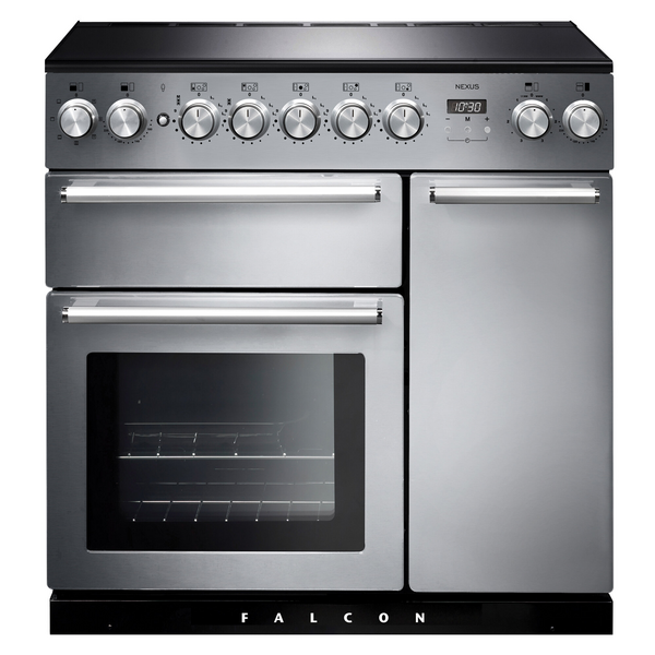 Falcon 90cm Nexus Freestanding Electric Oven/Stove Stainless Steel and Chrome NEX90EISS-CH