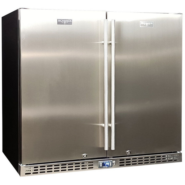 Schmick 257L Under Bench Solid Door Stainless Fridge SK246-SD