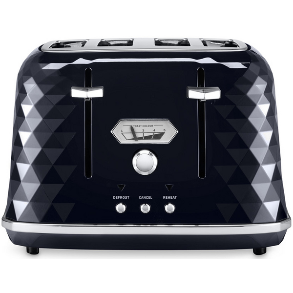 Delonghi Brillante 4 Slice Toaster CTJX4003BK