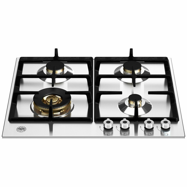 Bertazzoni 60cm Professional Series Stainless Steel Gas Cooktop with Wok Burner P604LPROX