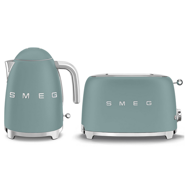 Smeg Kettle and 2 Slice Toaster Breakfast Pack Emerald Green KLF03EGMAUTSF01EGMAU
