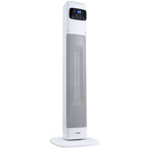 Goldair 2400W Ceramic Tower Heater With WiFi White GCT330