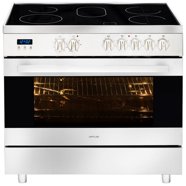 Artusi 90cm Electric Freestanding Oven Stainless Steel CAFC95X