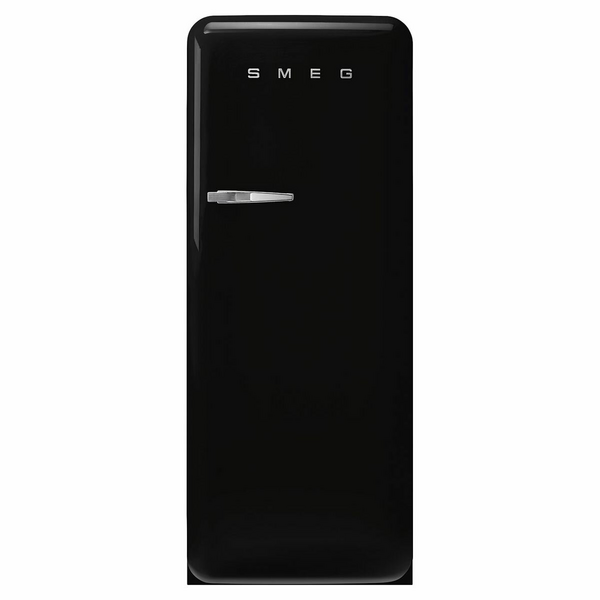 Smeg FAB 50's Style 270L Retro Refrigerator Black FAB28RBL5AU