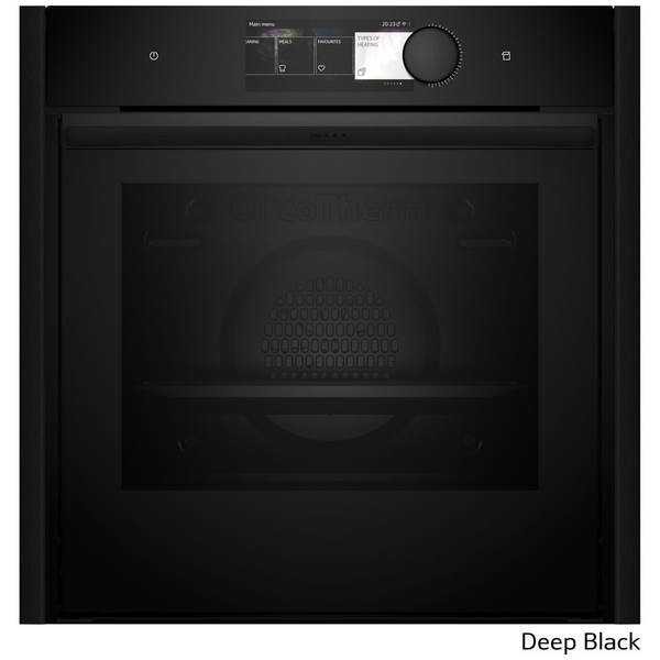 NEFF 60cm Pyrolytic Slide & Hide Oven with Added Steam Deep Black B69VY7MY0A-DB