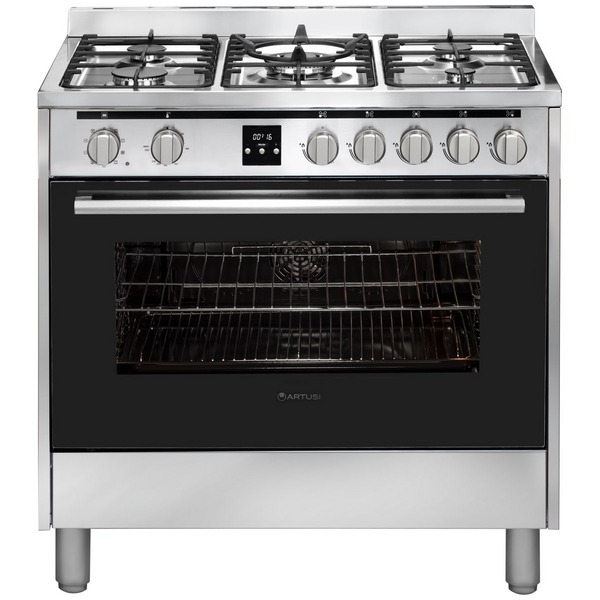 Artusi 90cm Dual Fuel Stainless Steel Freestanding Oven AFG915X-1