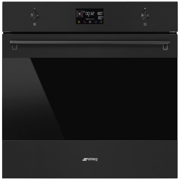 Smeg 60cm Matte Black Classic Pyrolytic Oven SOPA6302TN
