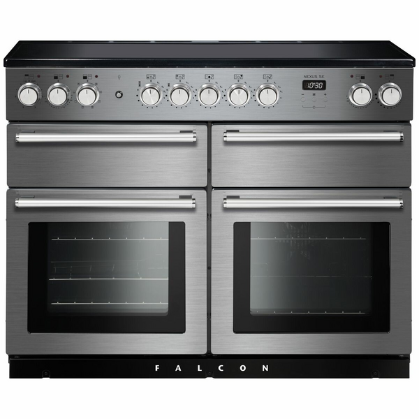 Falcon 110cm Nexus SE Induction Freestanding Electric Oven/Stove Stainless Steel and Chrome NEXSE110EISS-CH