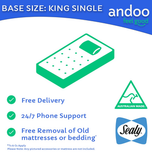 Sealy King Single Endurance Base In Eucalyptus - 720514