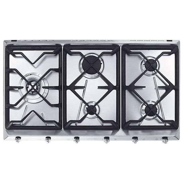 Smeg 90cm Topmount Natural Gas Cooktop CIR597X5