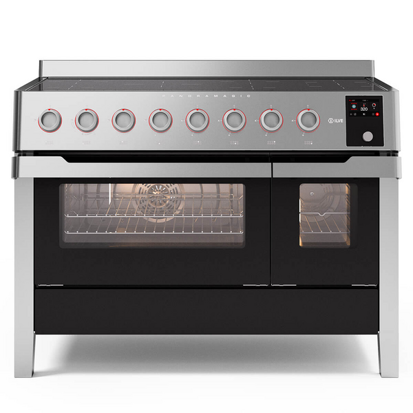 ILVE 120cm Panoramagic Induction Freestanding Oven Stainless Steel PMI127S3SS