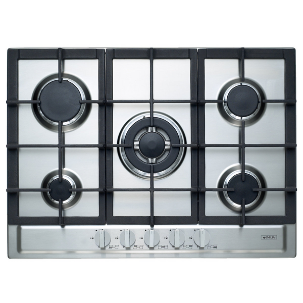 Emilia 70cm Gas Cooktop Stainless Steel SEC75GWI