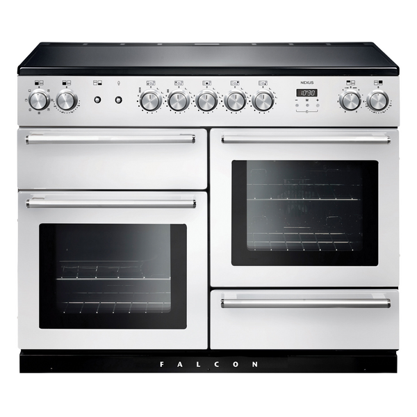 Falcon 110cm Nexus Freestanding Electric Oven/Stove White and Nexus NEX110EIWH-CH