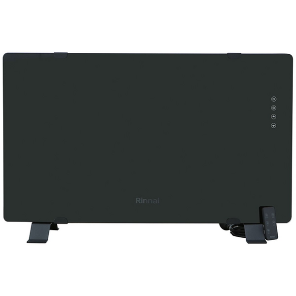 Rinnai BEPH Series 1500W Black Glass Electric Panel Heater BEPH15DTWF