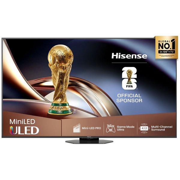 Hisense 65 Inch U8QAU ULED Mini-LED TV [2025] 65U8QAU