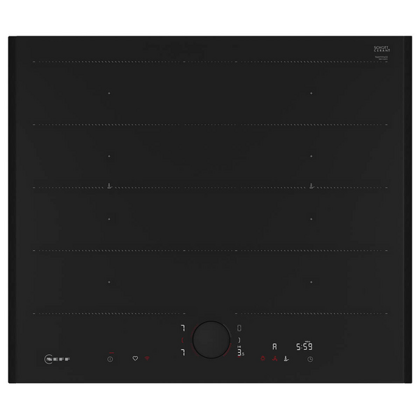 NEFF 60cm N 90 Flex Induction Cooktop with Flex Design Deep Black T66YYY4C0H-DB