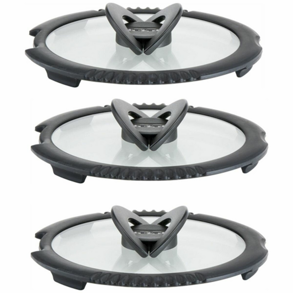 Tefal 3 x Ingenio 16cm Drain Strainer Lid L9886102-3PK