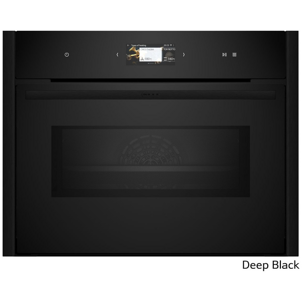 NEFF Flex Design 45cm Compact Oven with Microwave Deep Black C29MS3AY0-DB