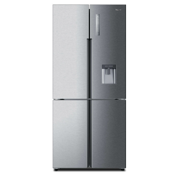 Haier 463L Quad Door Fridge with Water Dispenser Stainless Steel HRF516YHS